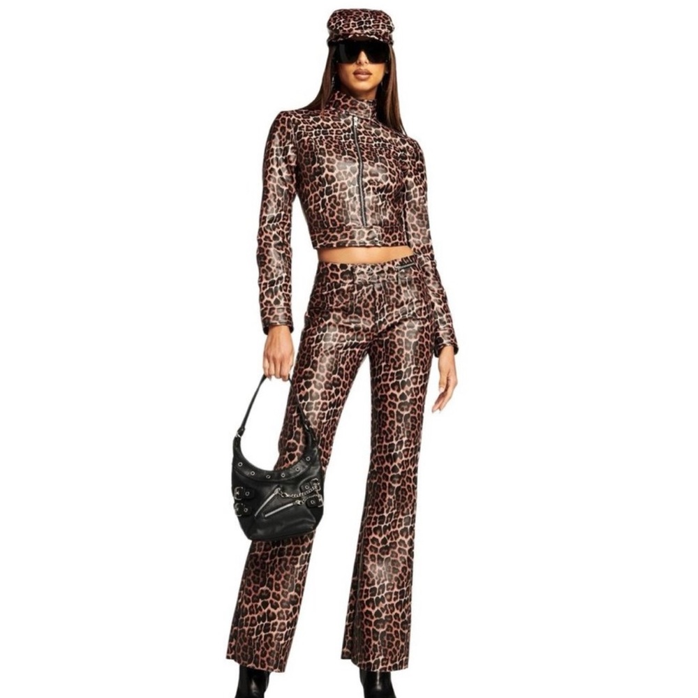 I.AM.GIA Black / Tan Animal Print Jacket NWT ‘Reika’ style